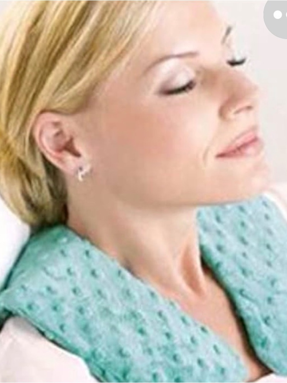 beauticontrol spa Plush Heated Neck Wrap in Aqua Blue  new in package